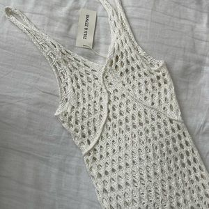 NWT Zulu + Zepher Cotton Crochet Knit Dress